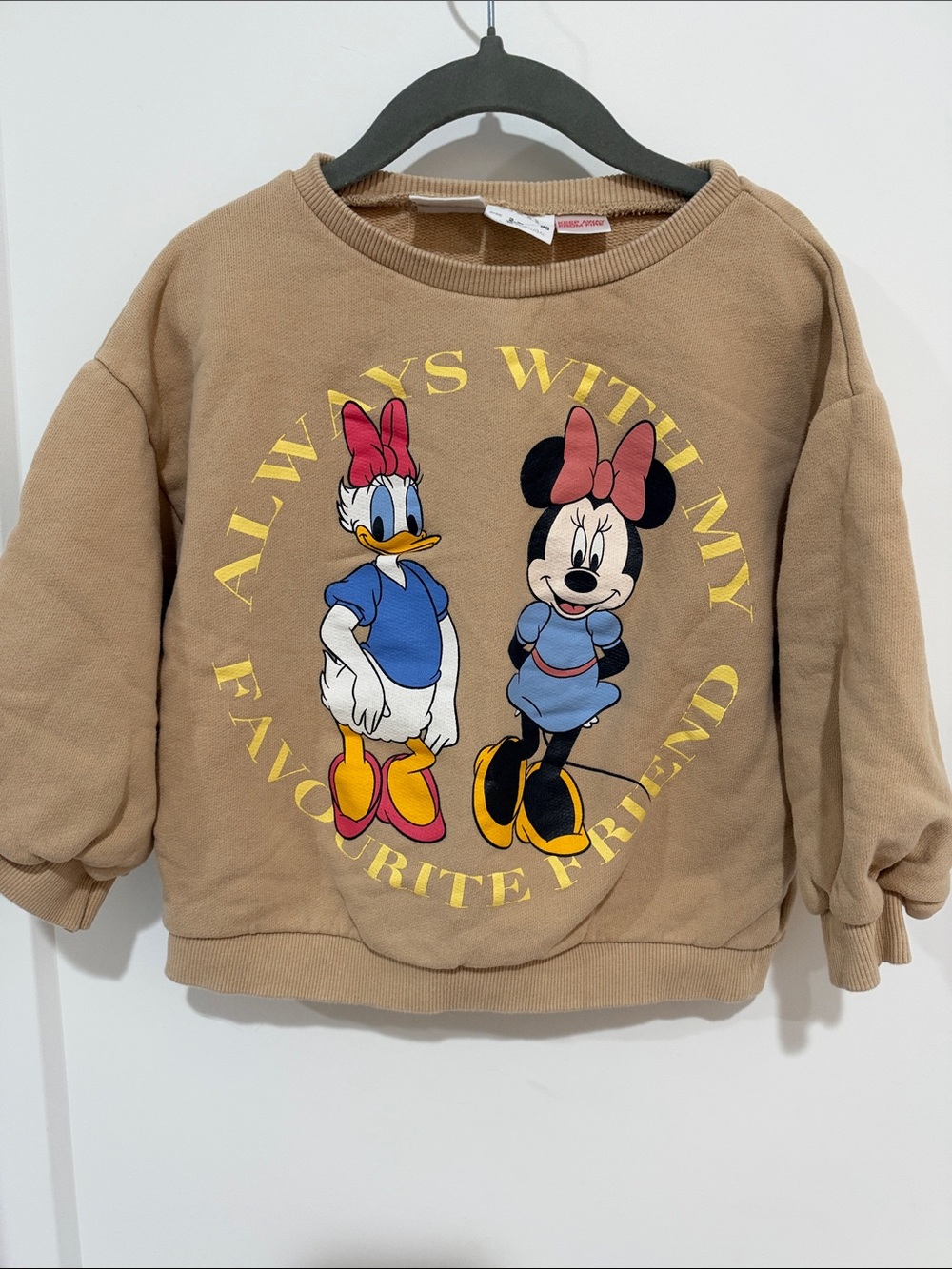 Kids Minnie & Daisy Graphic Sweatshirt - Tan